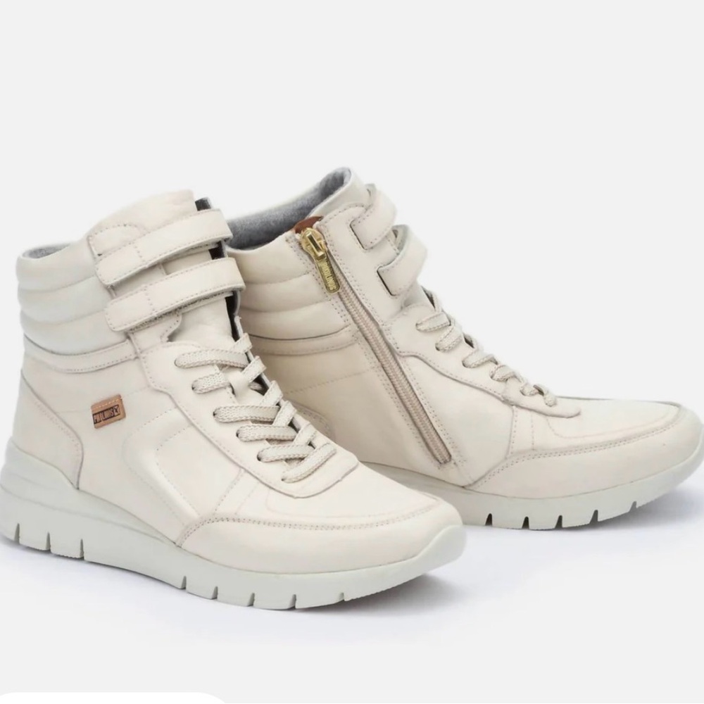 PIKOLINOS Cream Women's Hightop Sneakers